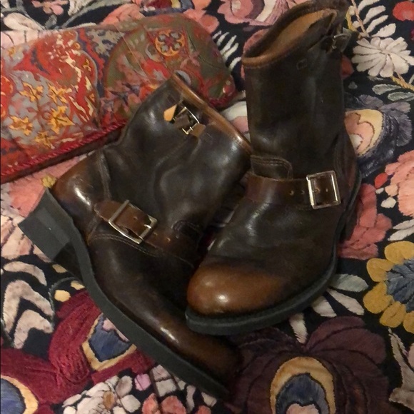 FRYE Short Moto Engineer Boots - Picture 4 of 5